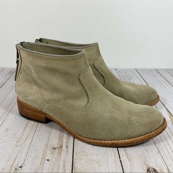 Johnston & Murphy Cream Suede Leather Ankle Boot 7.5 - Picture 1 of 15